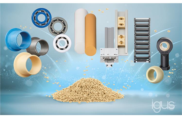 igus introduces low maintenance bearings made from regranulated plastics