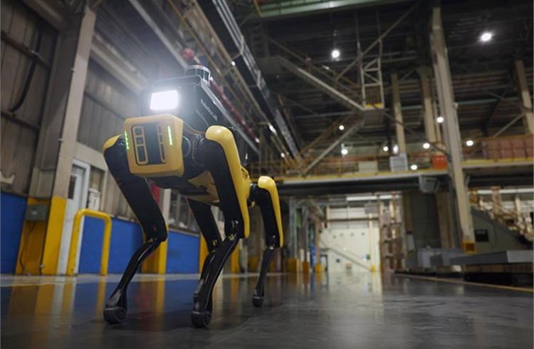 Factory Safety Service Robot’s AI, autonomous navigation, and tele-operation technologies enable office personnel to observe and survey industrial areas remotely