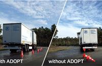 ADOPT stability control for automated trucks: This ZF solution is designed to help self-driving trucks (Level 4) stay on the safest and most efficient trajectory , even in difficult driving conditions