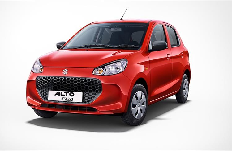 The Alto was the first-ever model to be completely designed and developed in-house by Maruti Suzuki engineers in 2012 with guiding support from Suzuki, Japan. Seen here is the new Alto K10 launched on August 18.