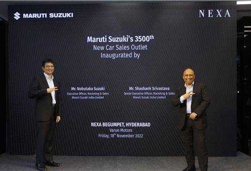  Maruti Suzuki inaugurates 3,500th new car sales outlet