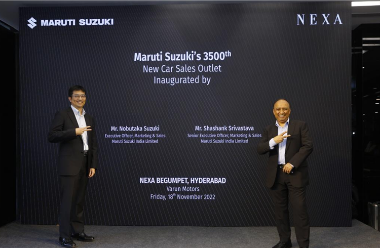  Maruti Suzuki inaugurates 3,500th new car sales outlet