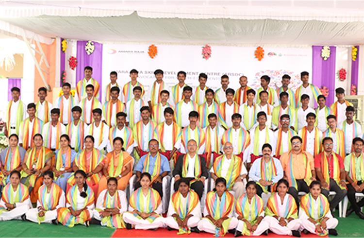 Amara Raja Skill Development Centre's eighth batch of students gets certified   