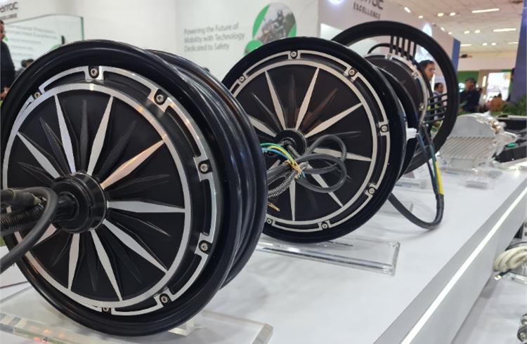 Anand Mando Electric Mobility's indigenously-developed e-motors for EVs include brushless DC hub motors for electric two-wheeler applications