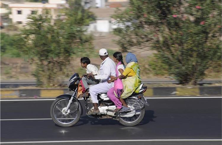 Children below 4 years old on two-wheelers need crash helmet, safety harness: MoRTH