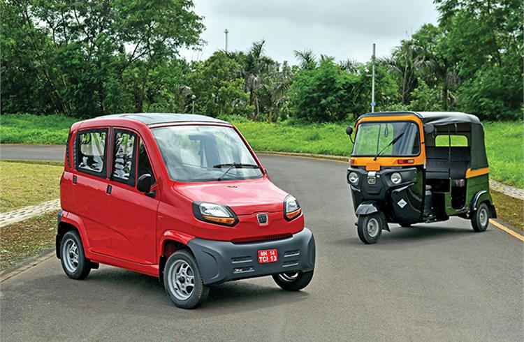 Bajaj Auto insists the Qute quadricycle is not here to replace the autorickshaw or car but offers a new mobility option.