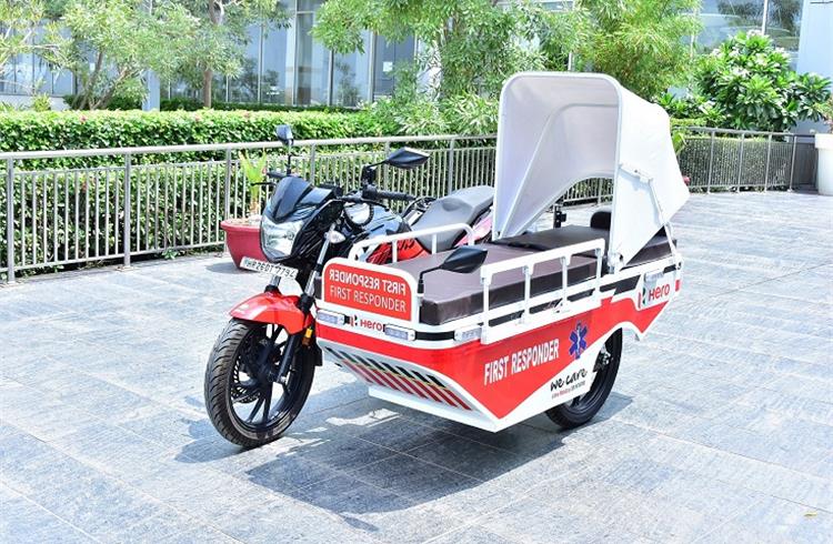 Hero MotoCorp donates first responder vehicles to community centres in Alwar 