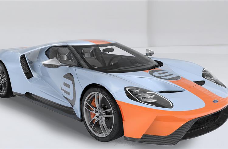 2019 Ford GT Heritage Edition in Gulf Oil livery breaks cover