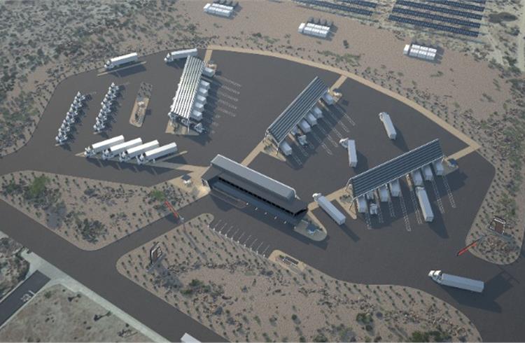 Daimler Truck’s Greenlane JV opens LA to Las Vegas corridor of commercial EV charging stations