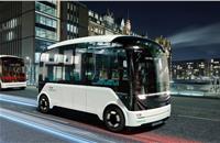 Impression of the autonomous driving shuttle vehicle that Schaeffler and VDL Groep plan to develop and produce together. 