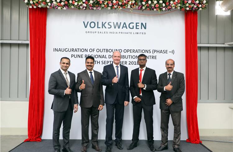 Pavan Shetty, director, Porsche India; P Ravichandran, Head of After Sales Operations, Volkswagen Passenger Cars divisons in India along with  other senior officials of Volkswagen group. 