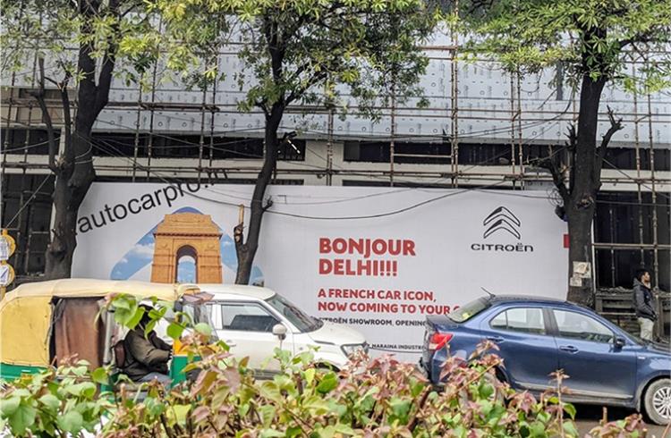 Paris Motocorp, Citroen India’s first showroom in New Delhi, is coming up in the western part of the city, in the Naraina Industrial Area.