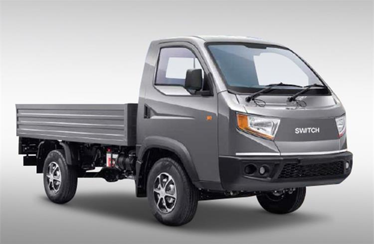 The 23kW-powered electric version of Bada Dost LCV can do up to 150km on a single charge (non-AC) with 1,300kg payload and GVW of 3490kg.