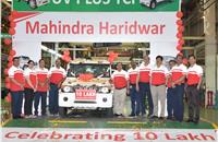 The popular Bolero is the landmark millionth vehicle from the Haridwar plant which also manufactures three-wheelers.