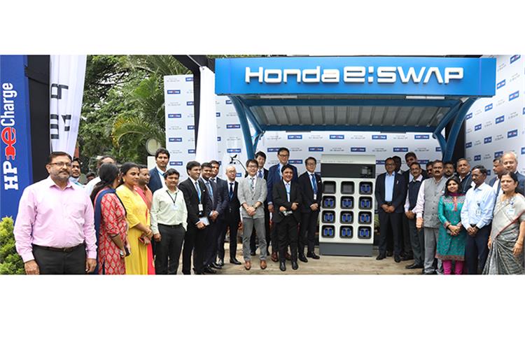 Honda Power Pack and HPCL begin battery swap services in Bengaluru