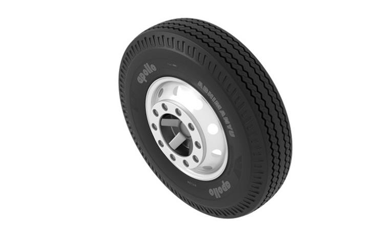 Apollo Tyres launches Abhimanyu cross-ply rib tyre for steer axles in CVs