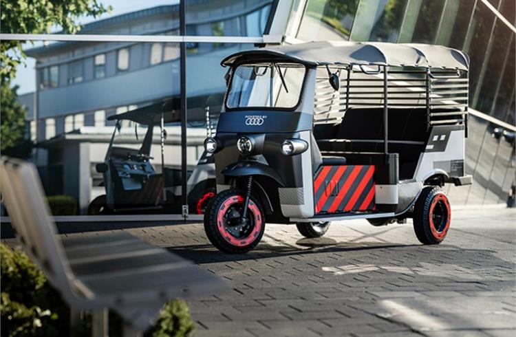 A second life for electric car batteries: The German–Indian start-up Nunam is bringing three electric rickshaws to the roads of India.