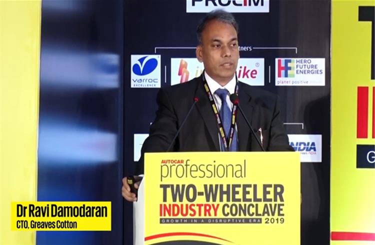 Dr Ravi Damodaran | Viability of EVs and alternate solutions | 2019 Two-wheeler Industry Conclave