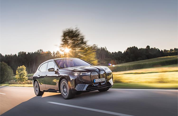 The all-electric iX marks  BMW’s entry into the electric SUV segment. 