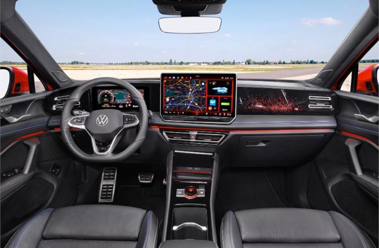 New Tiguan interior also redesigned with and has new operating concept.