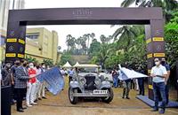 Anil Deshmukh, Home Minister, Maharashtra and Santosh Iyer, Vice-President, sales & marketing, Mercedes-Benz India flagging off the rally.