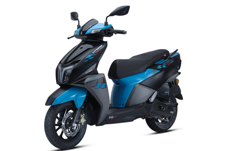 Snazzy 125cc NTorq, also a strong seller, has recently received a marine blue colour on its Race Edition variant. 