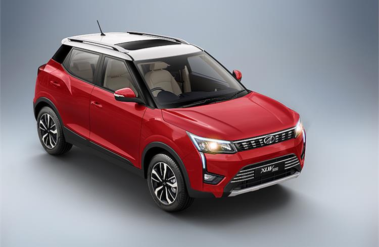 The XUV 300, the first monocoque sub-4-metre SUV from Mahindra, driving overall numbers.