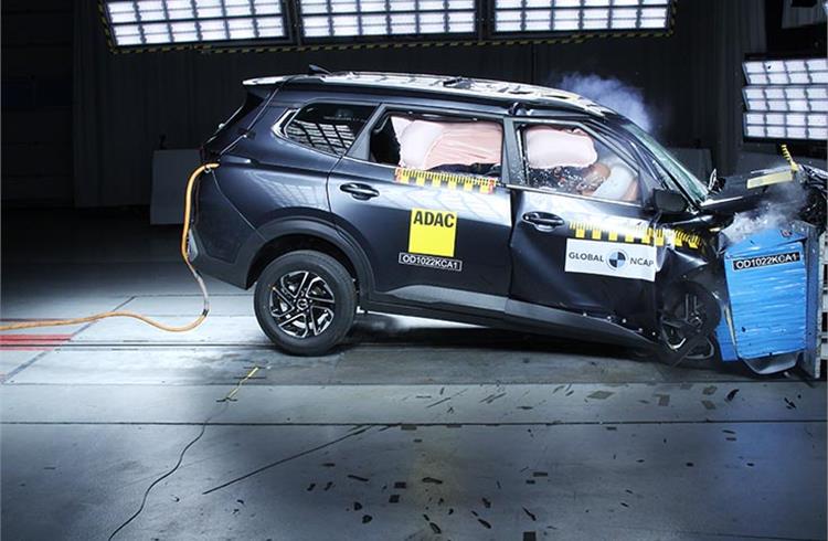 Kia Carens gets 3 stars in Global NCAP crash test