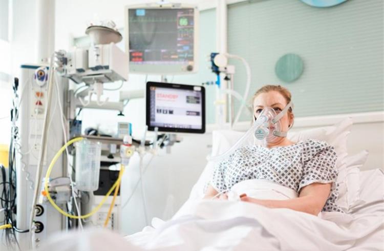 The new CPAP developed by UCL and Mercedes-AMG HPP (image: James Tye/UCL)