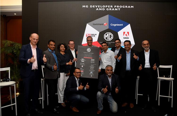 MG Motor India partners with tech giants to launch the MG Developer Program and Grant for mobility ecosystem.