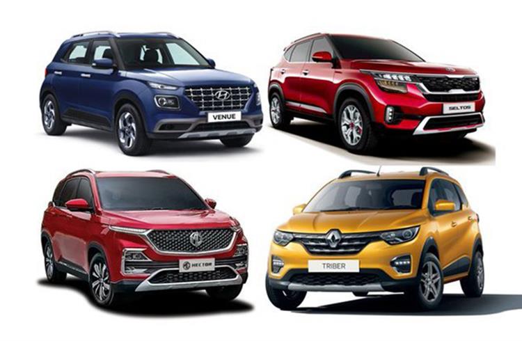 Surging demand for SUVs powers robust market share gains for Kia, Hyundai, Renault and MG in April-Dec 2019