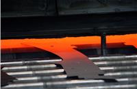 A sheet metal part made by hot stamping offers very high levels of tensile strength to be used in the main cabin frame.