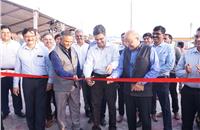 Girish Wagh, president - CVBU, Tata Motors and Vigyan Kumar, executive director (Retail Sales), Indian Oil, inaugurate the first Saarthi Aaram Kendra at NH8, Bawal, Haryana.