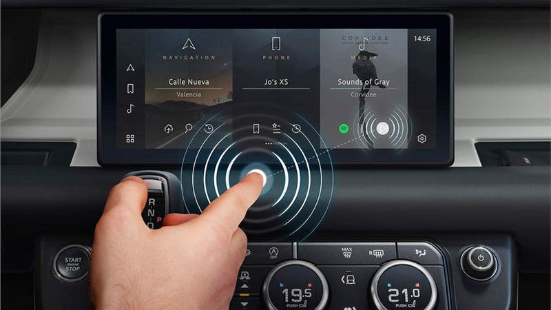 Jaguar Land Rover develops contactless touchscreens to fight bacteria and viruses