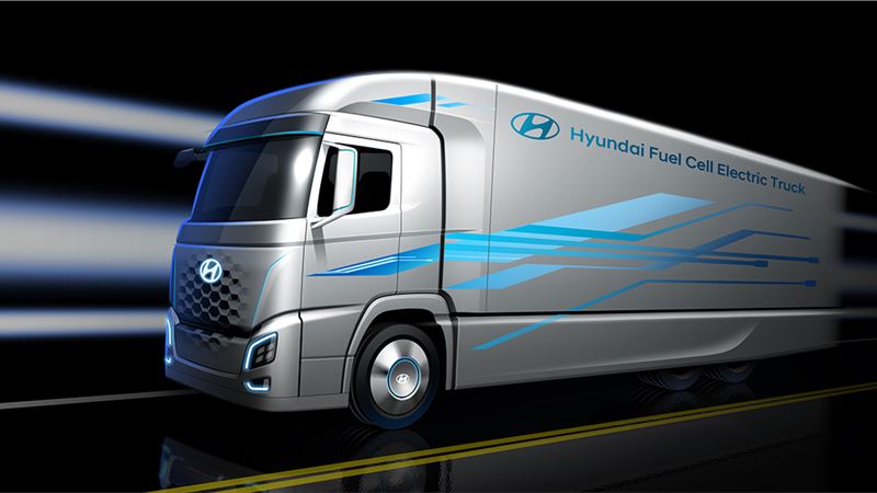 Hyundai releases teaser of fuel cell electric truck