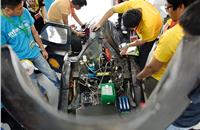 : Team Monash UC, race number 611, from Monash University, Malaysia, Malaysia, competing in the UrbanConcept - Hydrogen category during Day 2.
