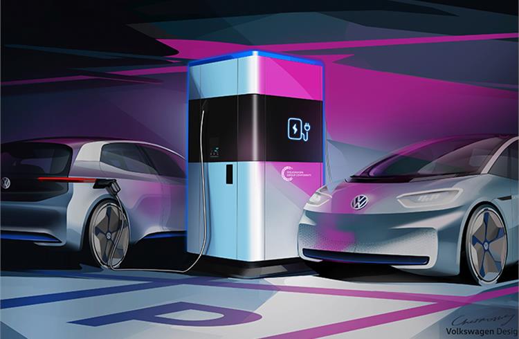 Volkswagen develops ultra-fast portable charging station