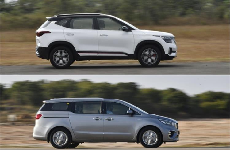 Kia Motors India sales of 15,664 units – its highest sales in seven months – comprised 14,024 units of the Seltos SUV and 1,620 units of the recently launched Carnival MPV.