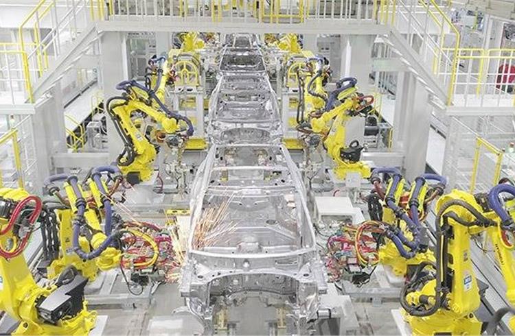 The Anantapur plant is equipped with over 450 robots that help automate the press, body and paint shops, as well as the assembly line.