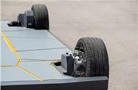 REEcorner disruptive technology integrates all drivetrain, suspension and steering components into the arch of the wheel — a by-wire control system that enables a totally flat EV platform offering more room for passengers, cargo and batteries.