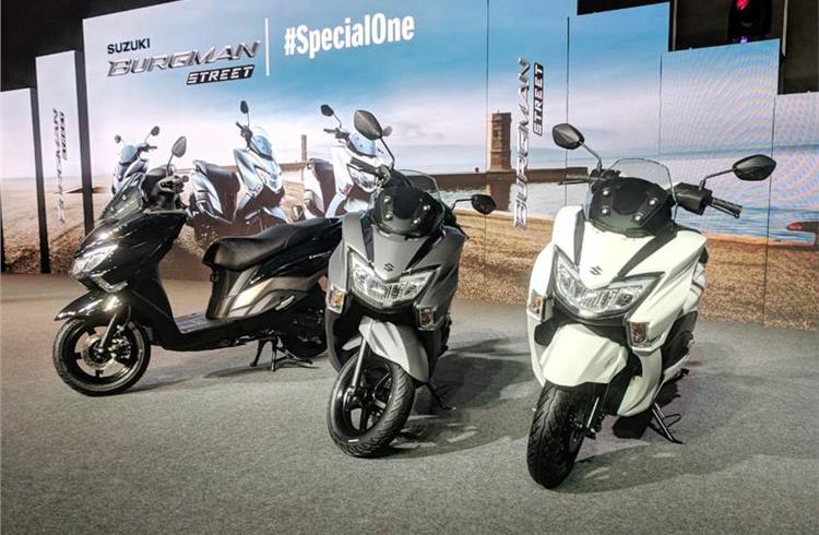 Suzuki launches 2018 Burgman Street scooter at Rs 68,000