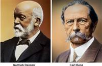 In 2019, Mercedes-Benz celebrates the birthdays of company founders Gottlieb Daimler and Carl Benz.