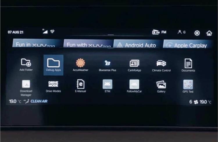 The XUV700 also gets a host of other features, including Android Auto and Apple CarPlay connectivity.