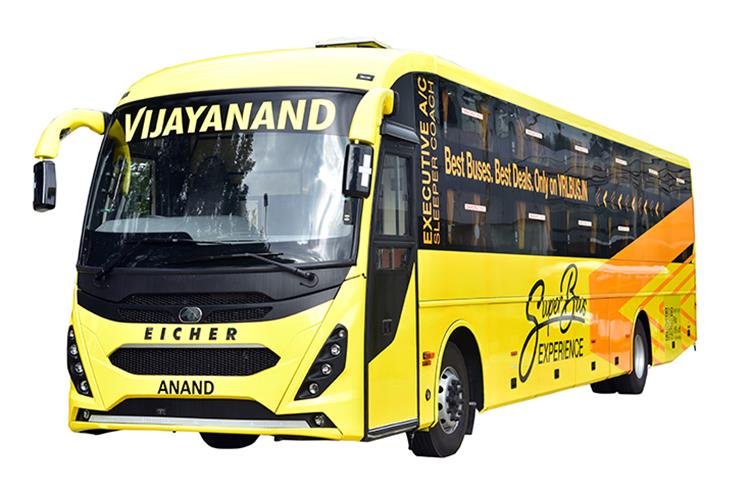  Eicher delivers first batch of Intercity 13.5m AC sleeper buses to Vijayanand Travels