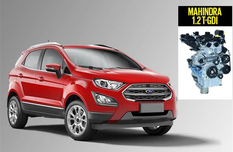 The Mahindra-powered version of the Ford EcoSport SUV is confirmed for launch in the first quarter of 2021. 