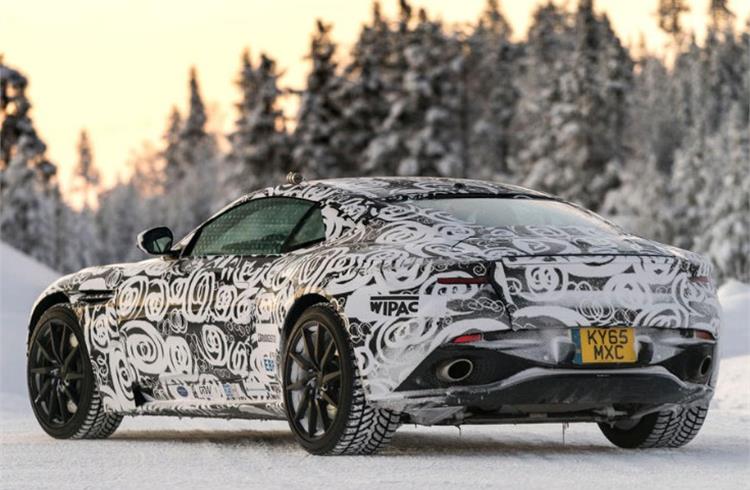 The latest Vantage was the first car to receive bespoke camouflage
