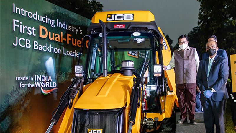 JCB India launches first dual-fuel CNG backhoe loader
