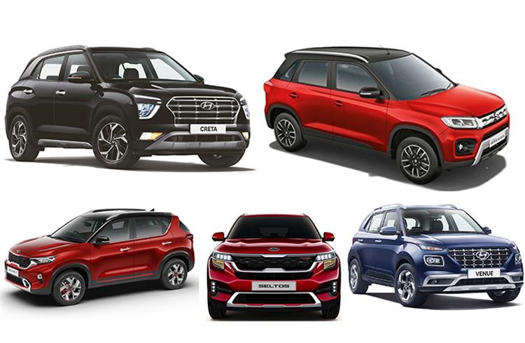 Top 5 UVs in October 2020 | Creta fires on all cylinders, Brezza bounces back, Sonet-Seltos sales cross 20k, Venue packs a punch