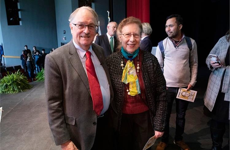 Dr Whittingham (seen here with wife Georgina) is not only the key figure in the history of the development of lithium-ion batteries but also the founding father of rechargeable li-ion batteries.