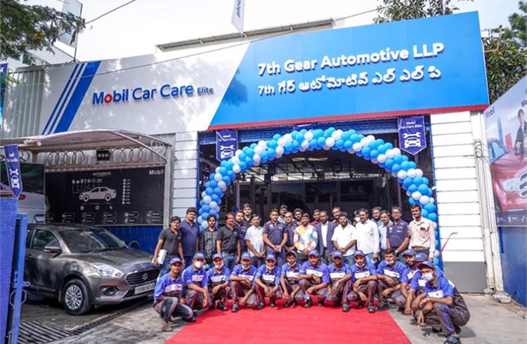 The new Mobil Car Care Elite servic centres are Chequered Flag Auto and Vasant Motors in Madhapur, 7th Gear Automobiles in Serelingampally, and Total R.N.S. Motors in Kondapur.